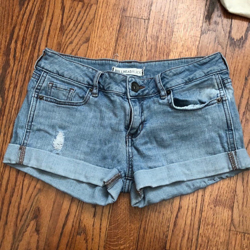 pacsun light wash shorts